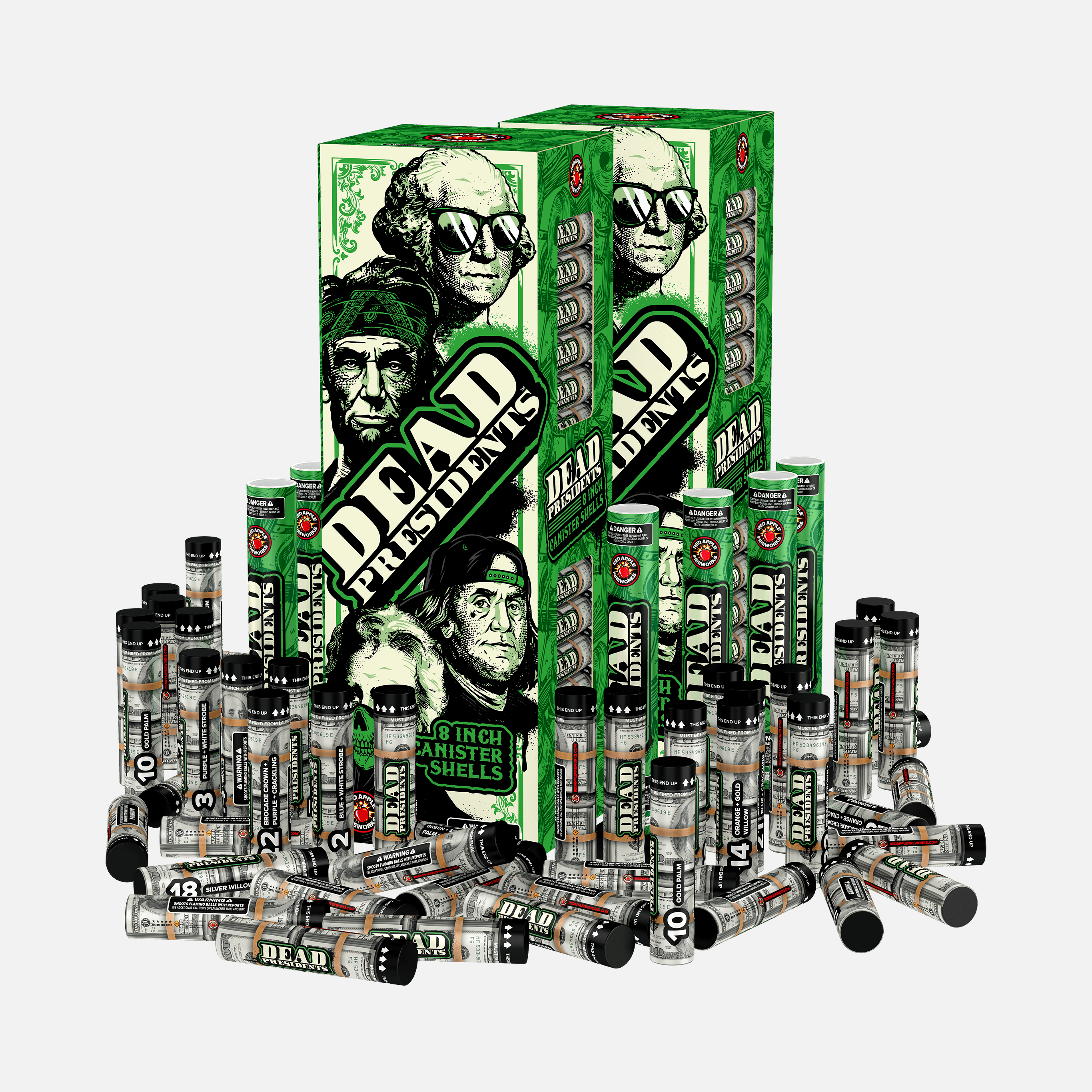 Dead Presidents™ 8 Inch Canister Shells