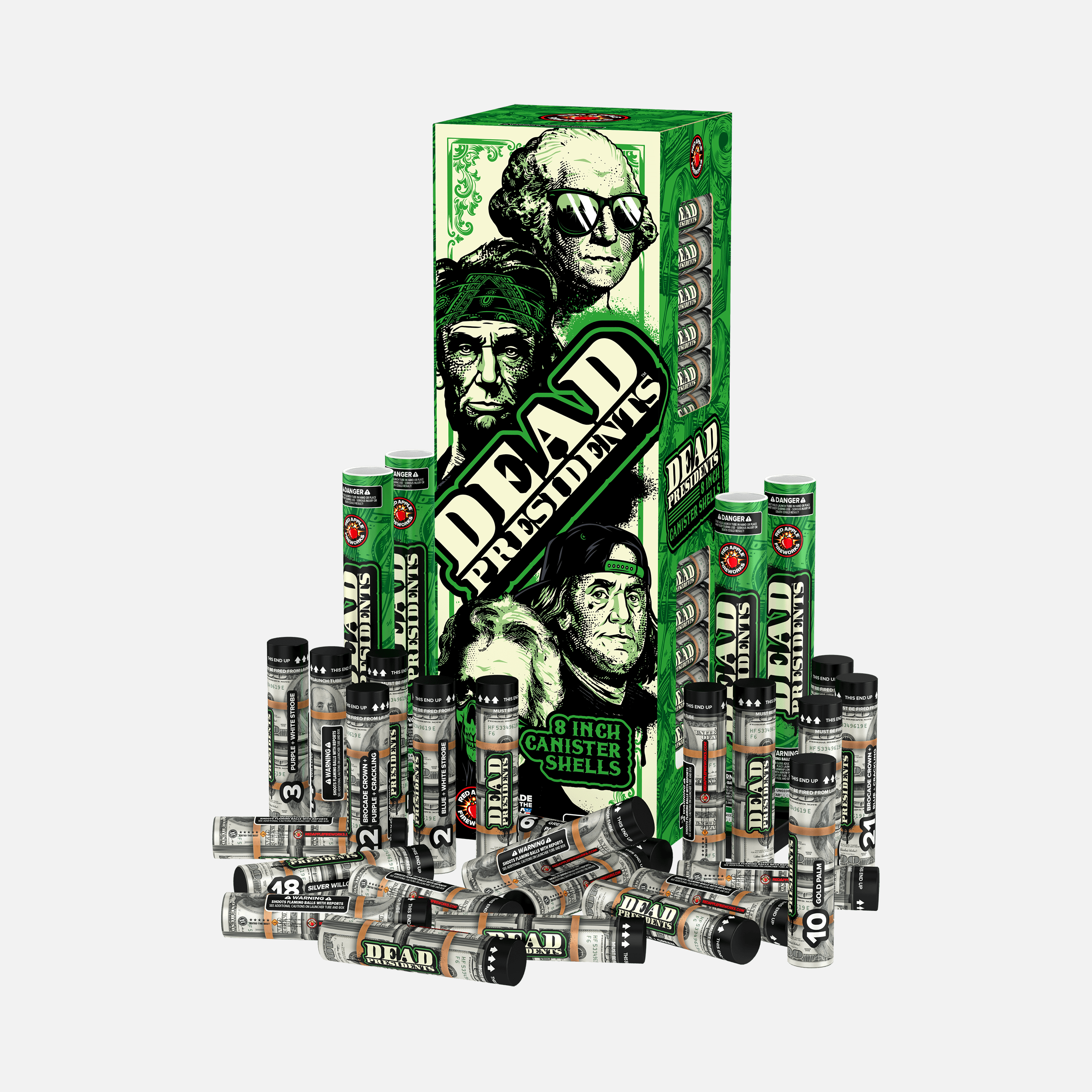 Dead Presidents™ 8 Inch Canister Shells