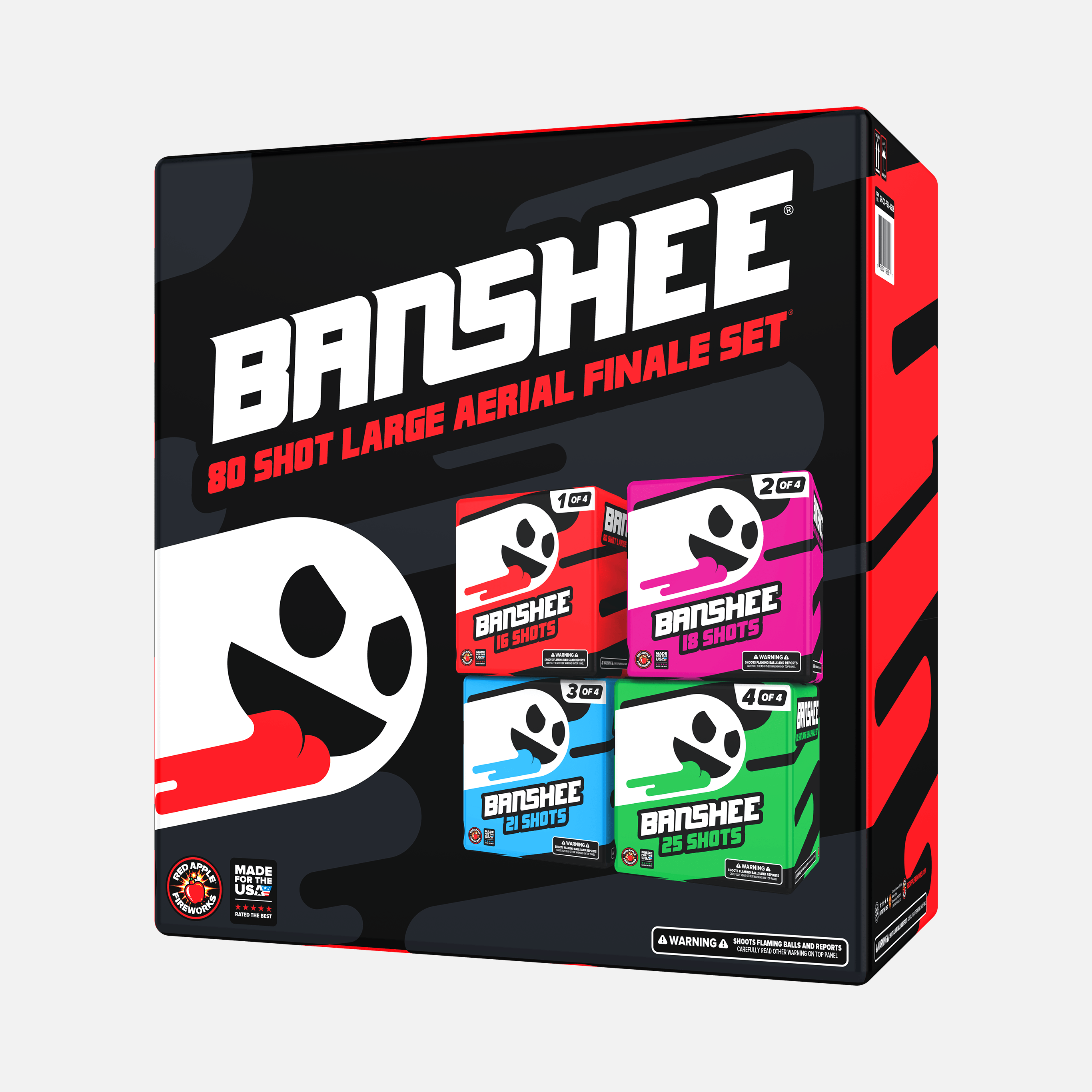 BANSHEE™ 80 Shot Large Aerial Finale Set®