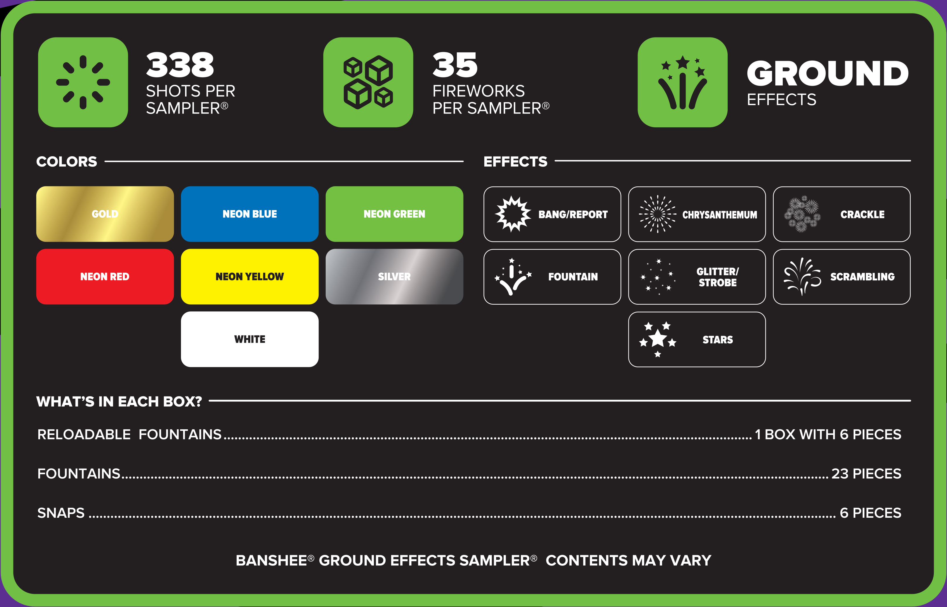 Banshee™ Ground Effects Sampler®