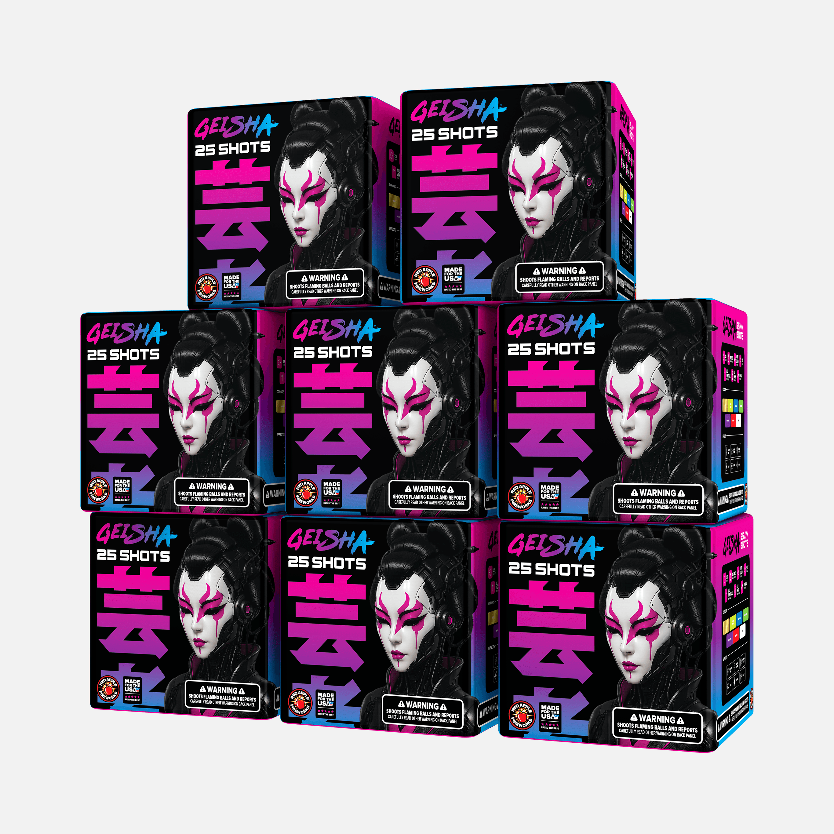Geisha® 25 Shots Standard Aerials