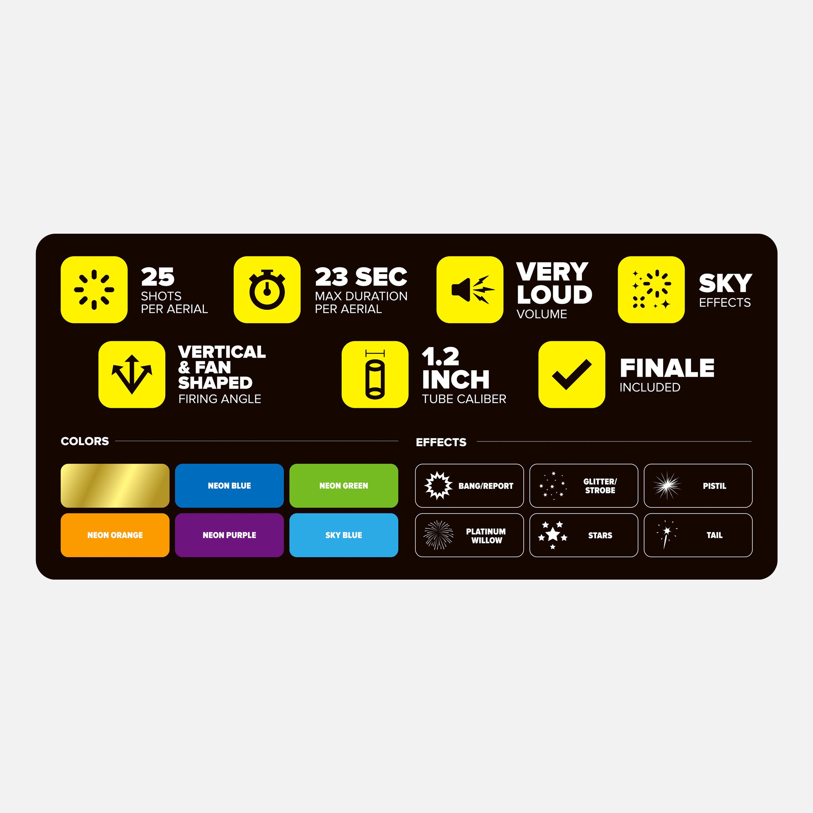 Geisha® 25 Shot XL® Aerials