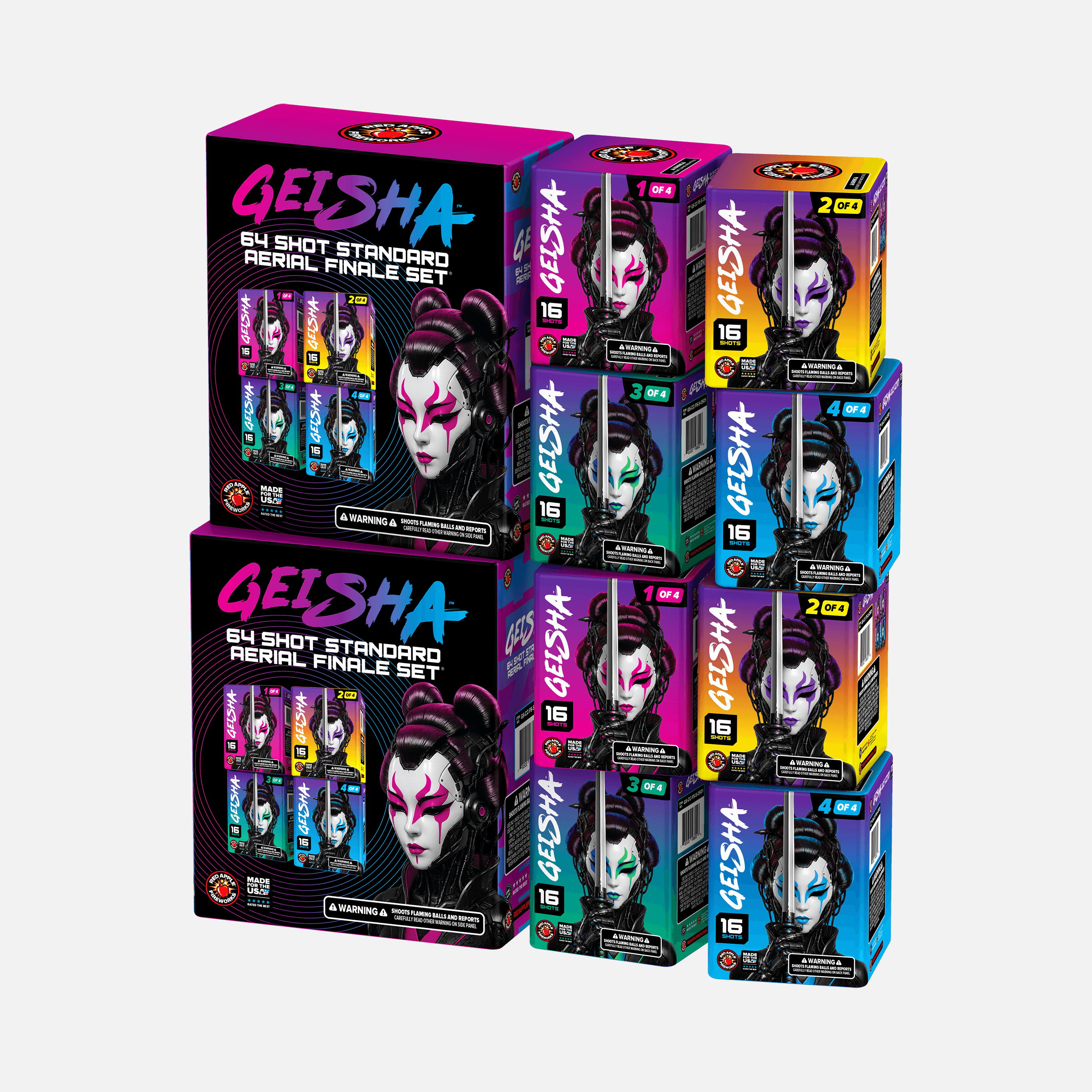 Geisha® 64 Shot Standard Aerial Finale Sets®