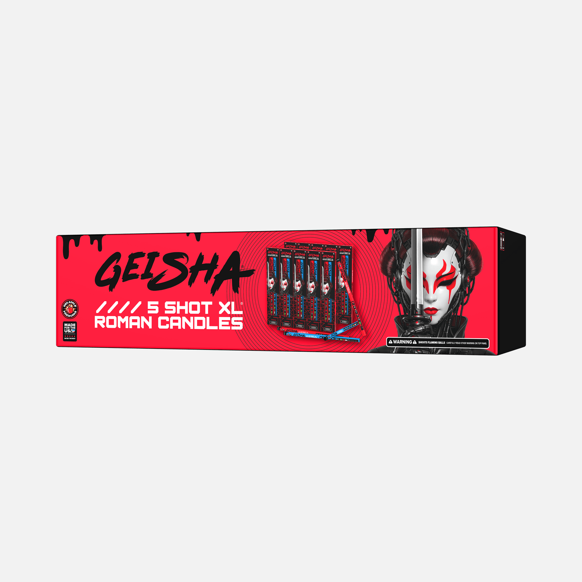 Geisha® 5 Shot XL® Roman Candles Geisha® 5 Shot XL® Roman Candles
