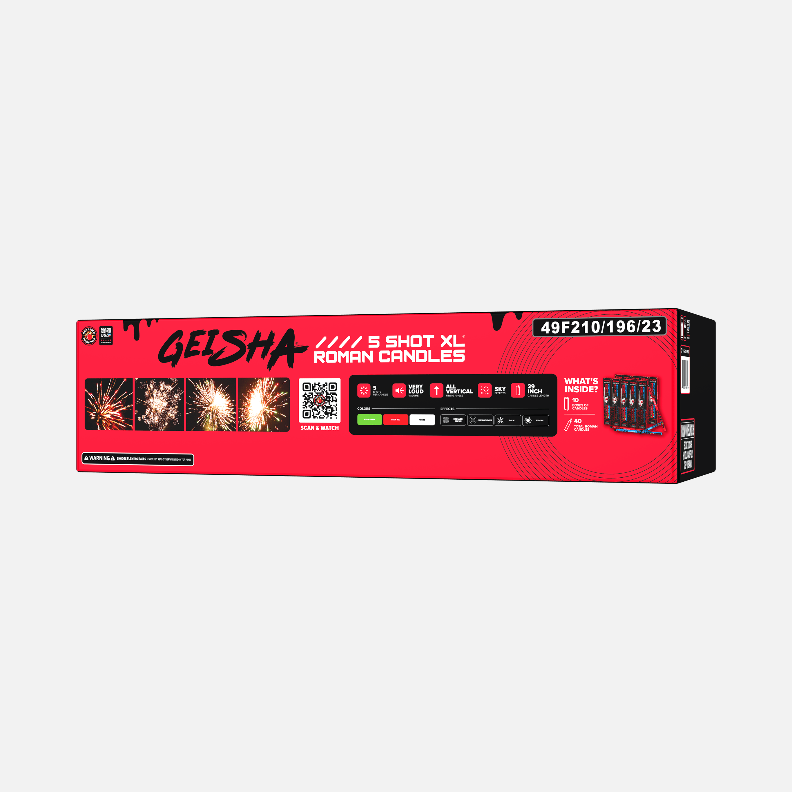 Geisha® 5 Shot XL® Roman Candles