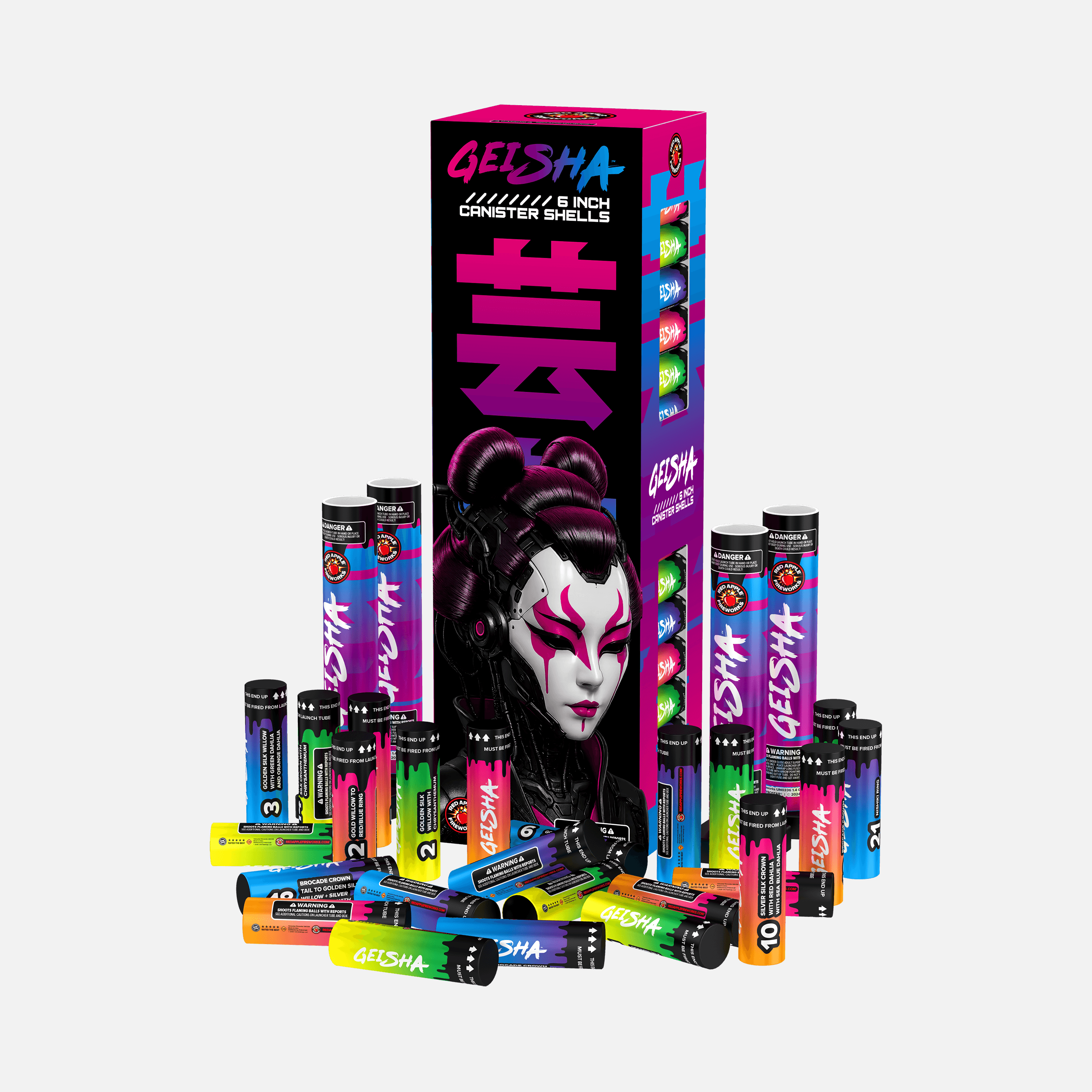 Geisha® 6 Inch Canister Shells