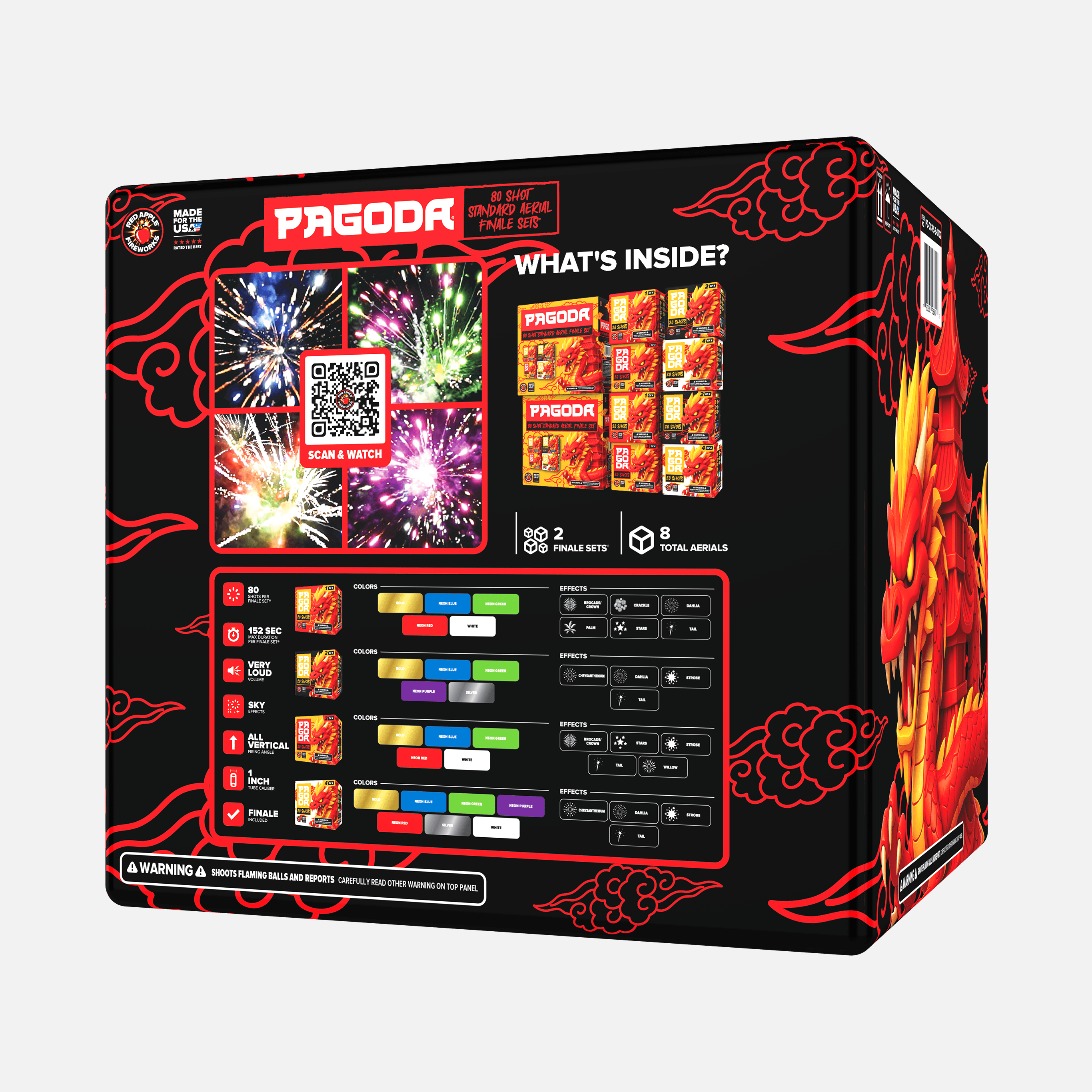 Shop PAGODA® 80 Shot Standard Aerial Finale Sets® Online Shop PAGODA® 80 Shot Standard Aerial Finale Sets® Online