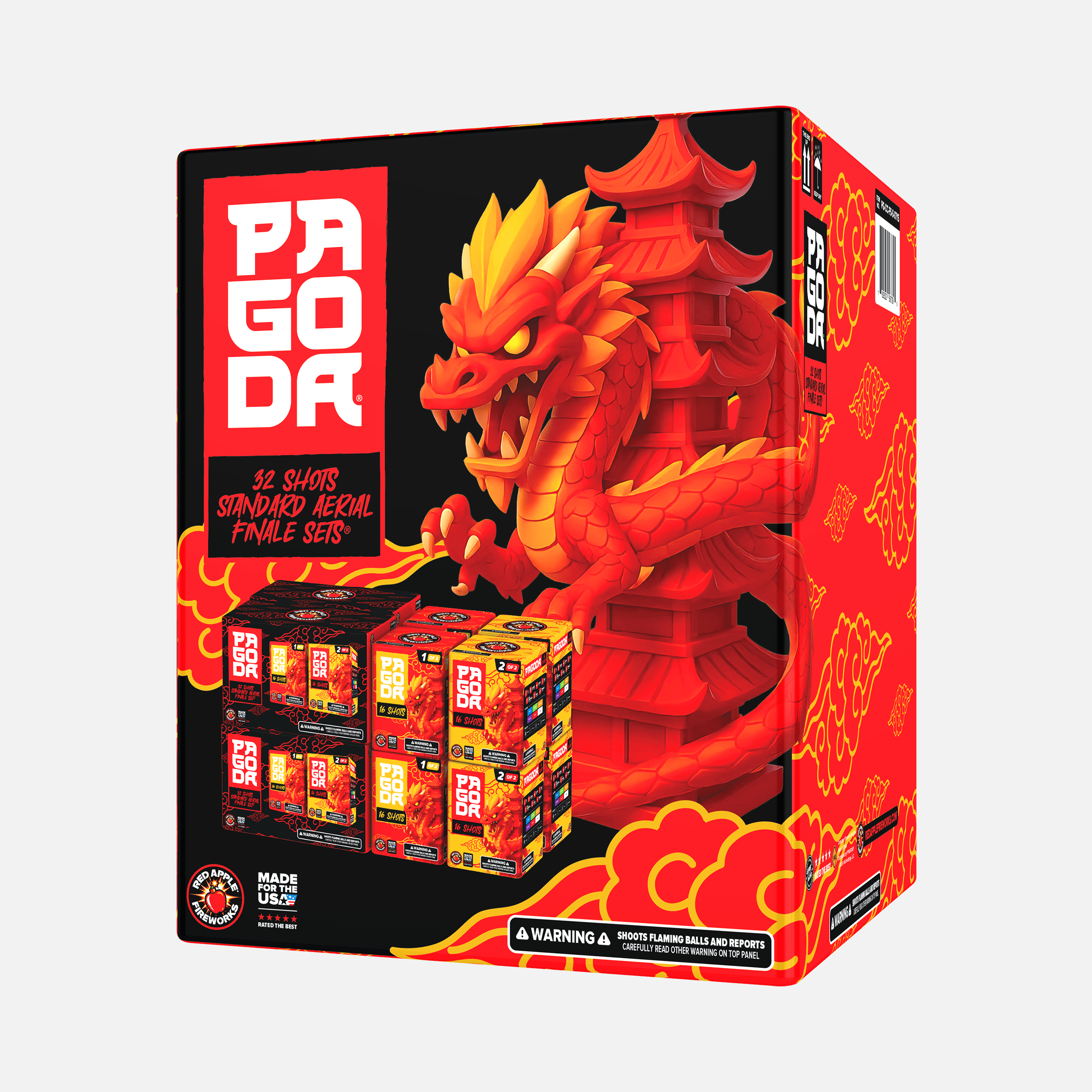 Pagoda® 32 Shots Standard Aerial Finale Sets®