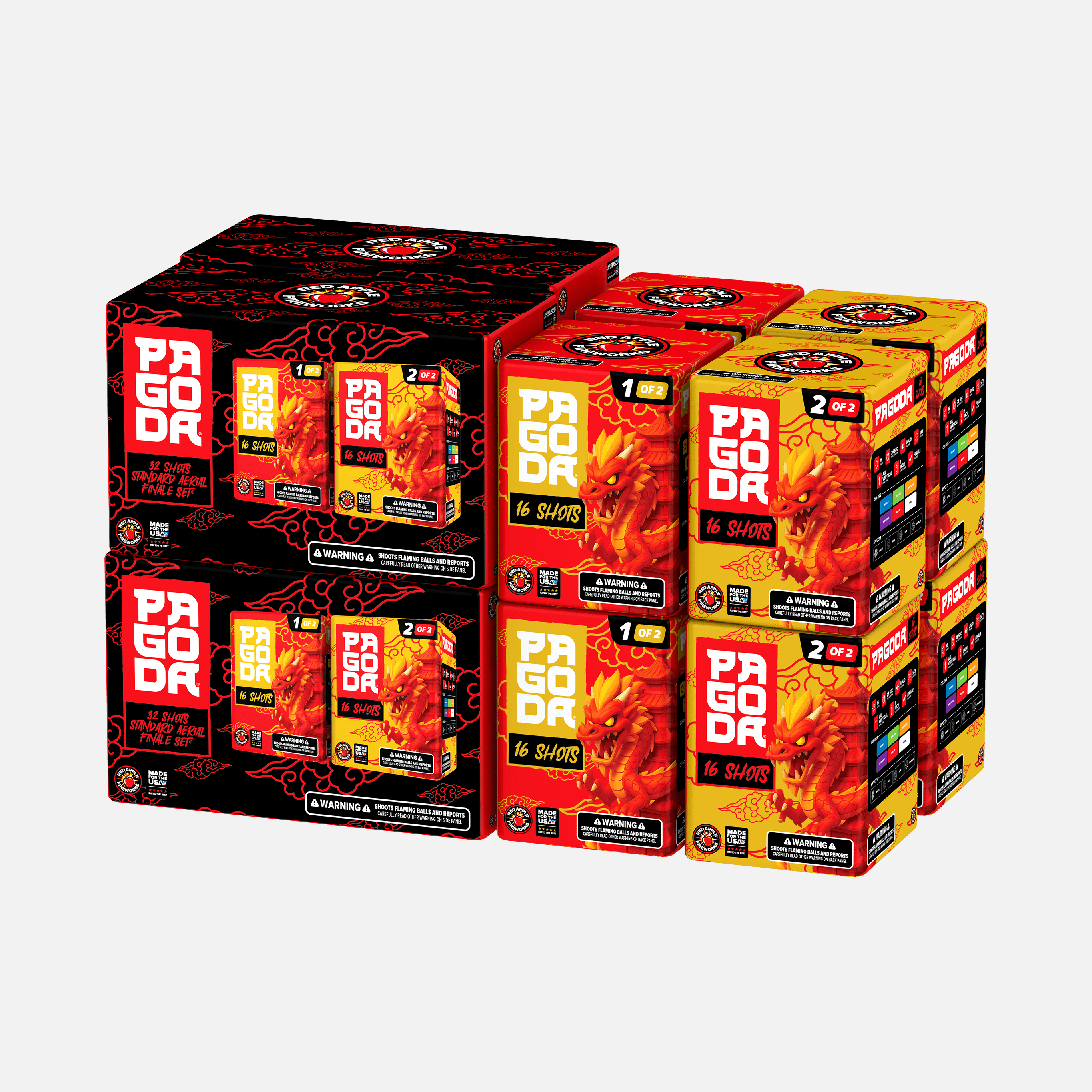 Pagoda® 32 Shots Standard Aerial Finale Sets®