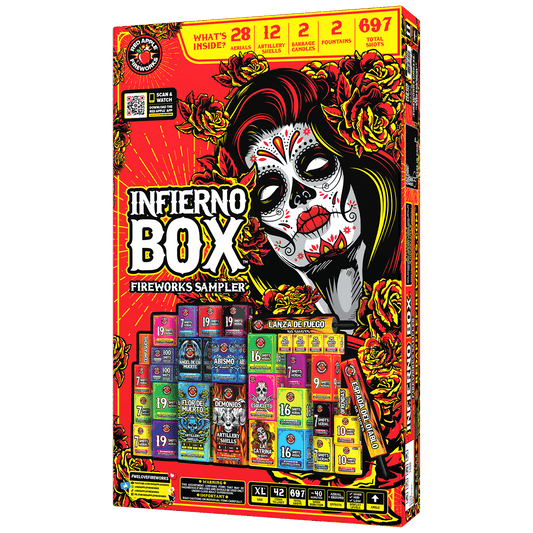 Infierno™ Box Fireworks Sampler®