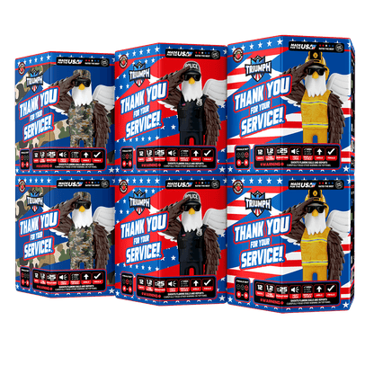 Thank You For Your Service!™ 72-Shots Large Aerial Finale Set®