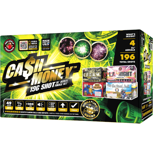 Cash Money™ 196 Shots XL® Aerial Finale Set® by Brothers