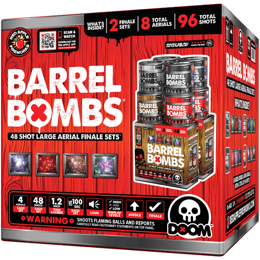 Barrel Bombs® 48-Shots Standard Aerial Finale Set®