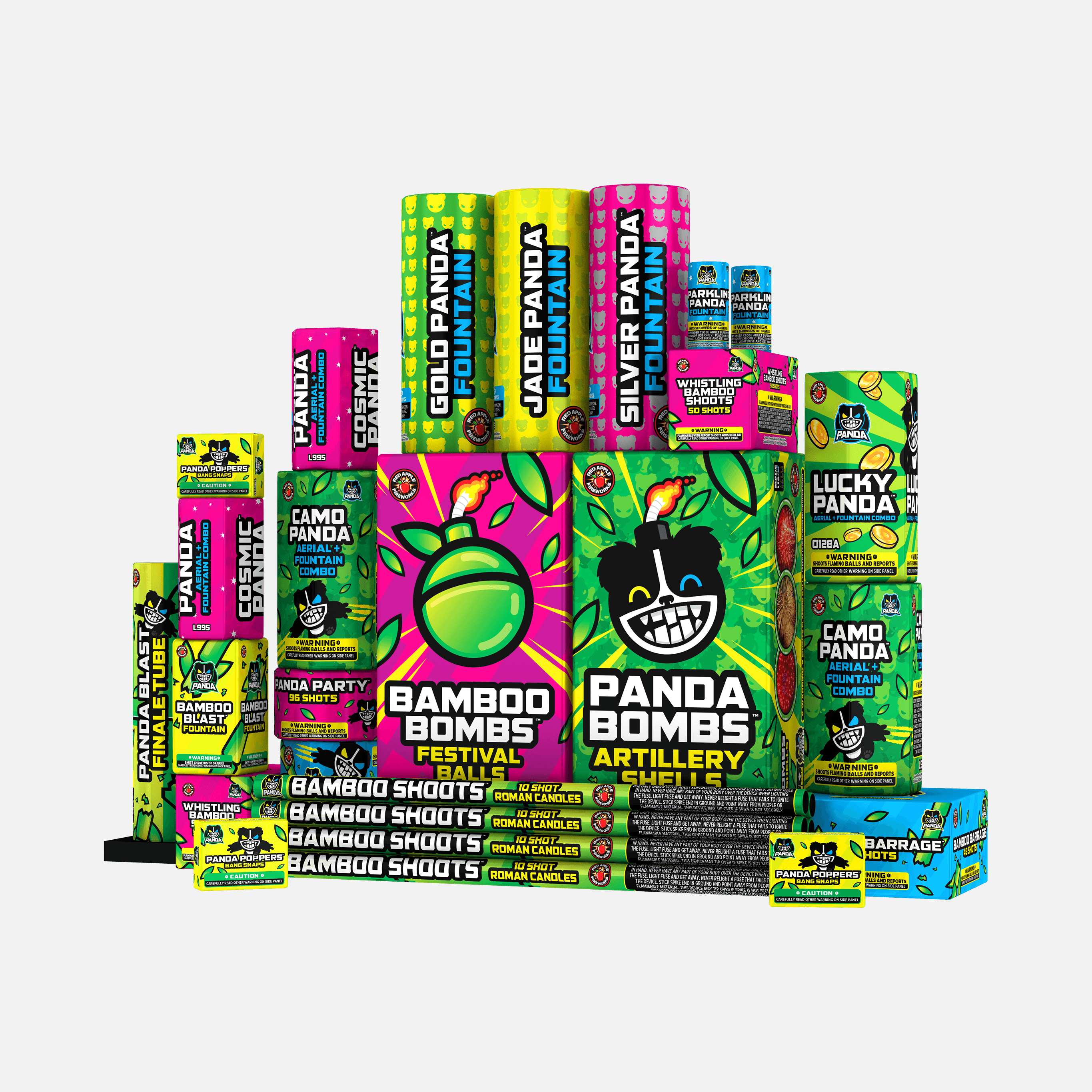 Panda Box® 364 Shot Fireworks Sampler®