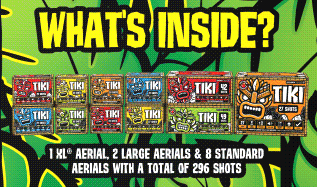 Buy Tiki® Box 296-Shots Sampler® Fireworks Online