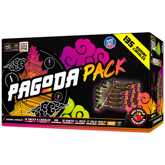 Pagoda® Pack 10-Shots Roman Candle Packs