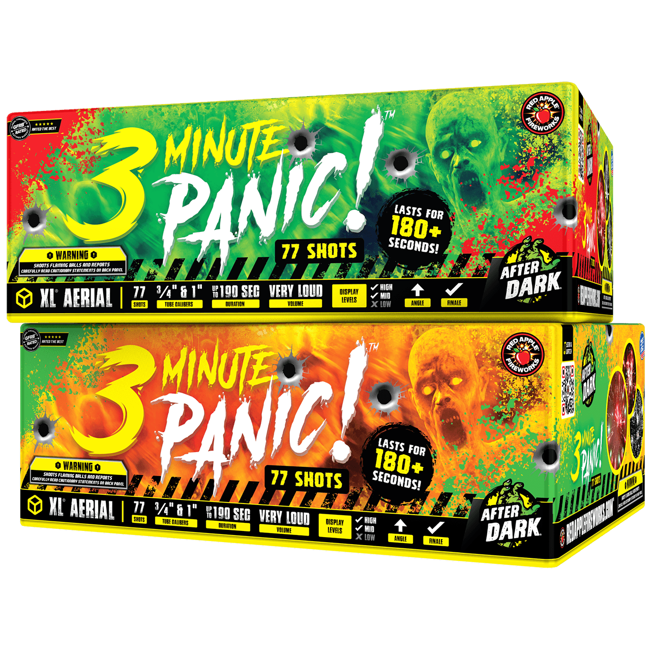 3 Minute Panic™ 77-Shots XL® Aerials