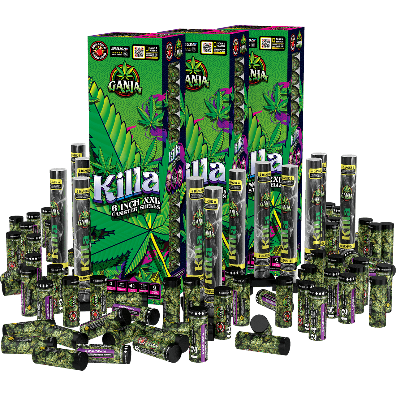Ganja® Killa 6-Inch XXL™ Canister Shells