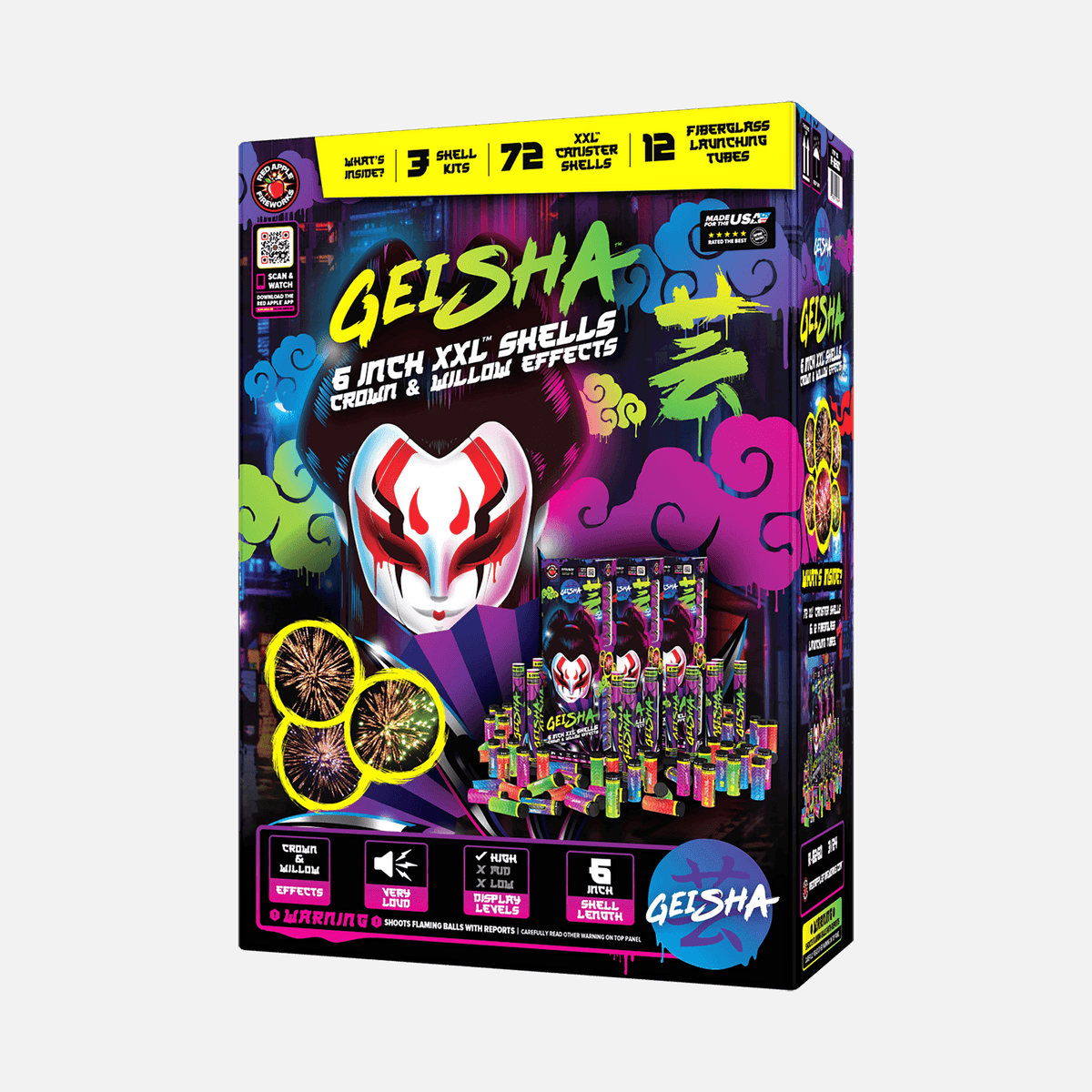 Buy Geisha® 6-Inch XXL™ Canister Shell Fireworks Online Buy Geisha® 6-Inch XXL™ Canister Shell Fireworks Online