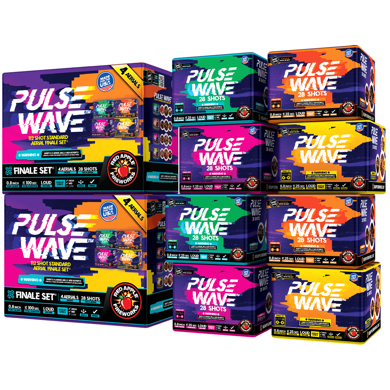 Pulse Wave™ 112-Shots Standard Aerial Finale Sets®