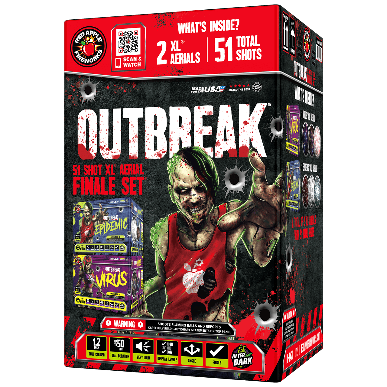 Outbreak™ 51 Shots XL® Aerial Finale Set®