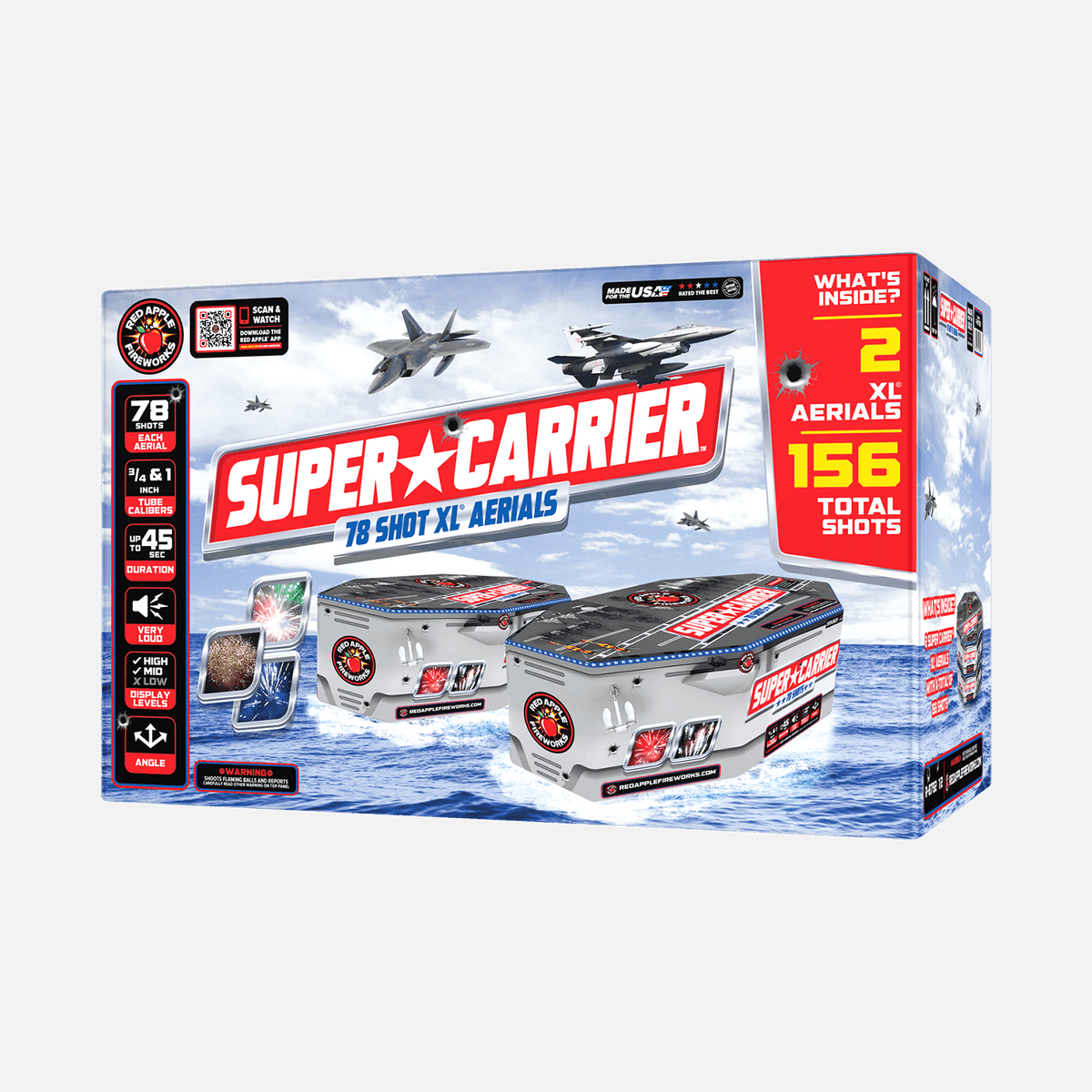 Buy Super Carrier™ 78 Shots XL® Aerial Fireworks Online Buy Super Carrier™ 78 Shots XL® Aerial Fireworks Online