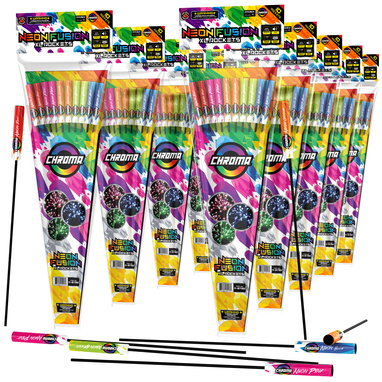 Neon Fusion® XL® Rocket Packs™