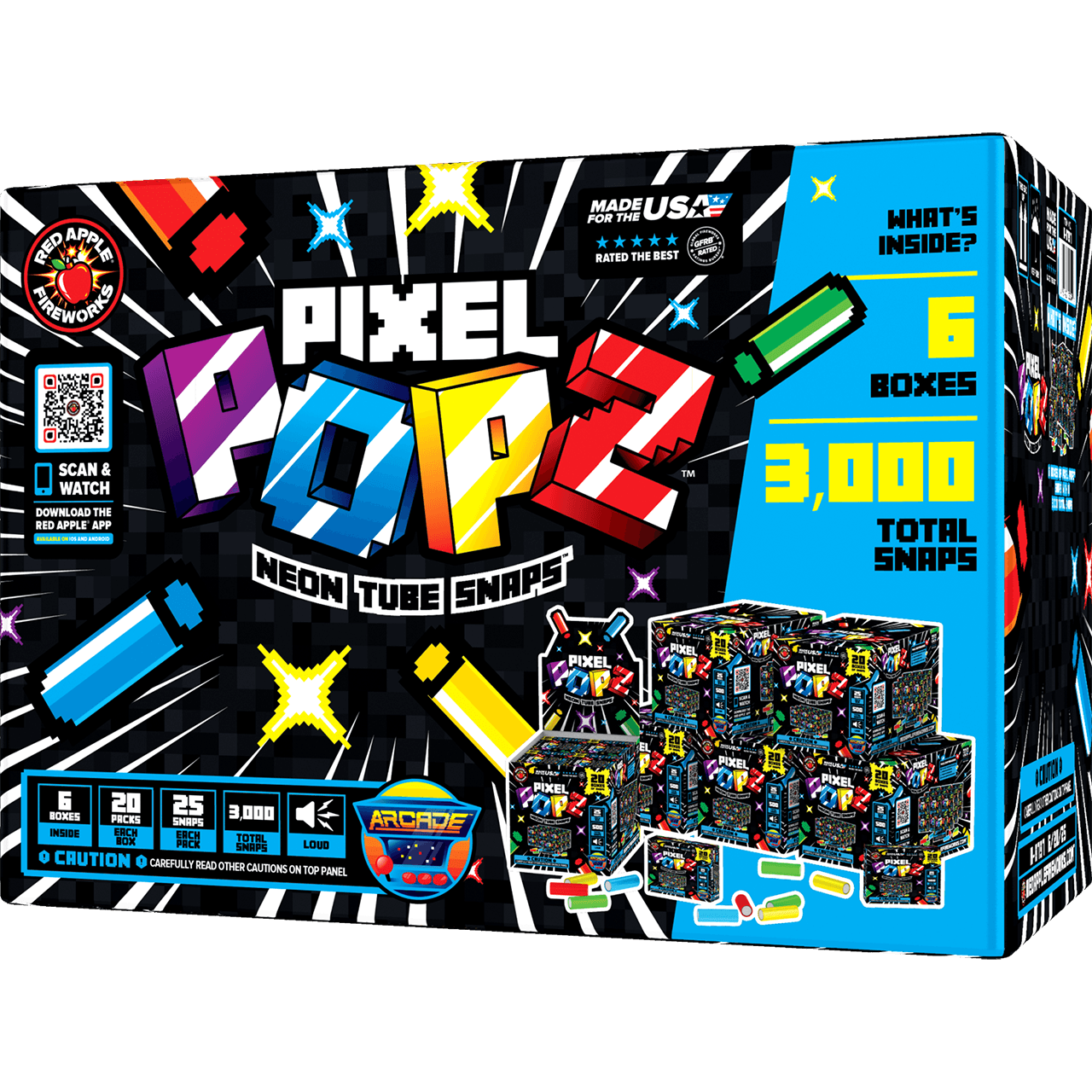 Pixel Popz™ Neon Tube Snaps