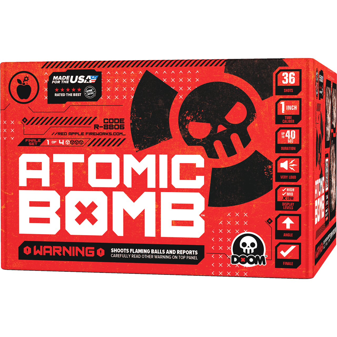 Bomb Box™ 144 Shots XL® Aerial Finale Set®
