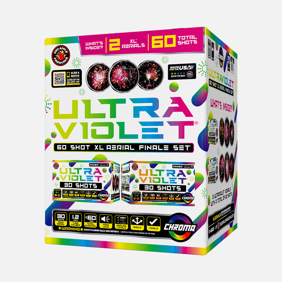 Ultraviolet 60-Shot XL Aerial Finale Set