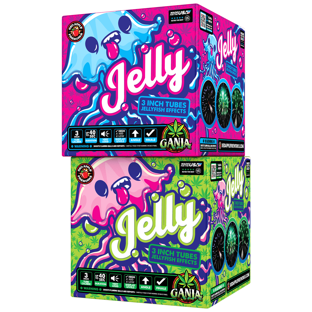 Buy Jelly™ 9 Shots Large Shell Cake Fireworks Online – Red Apple® Fireworks