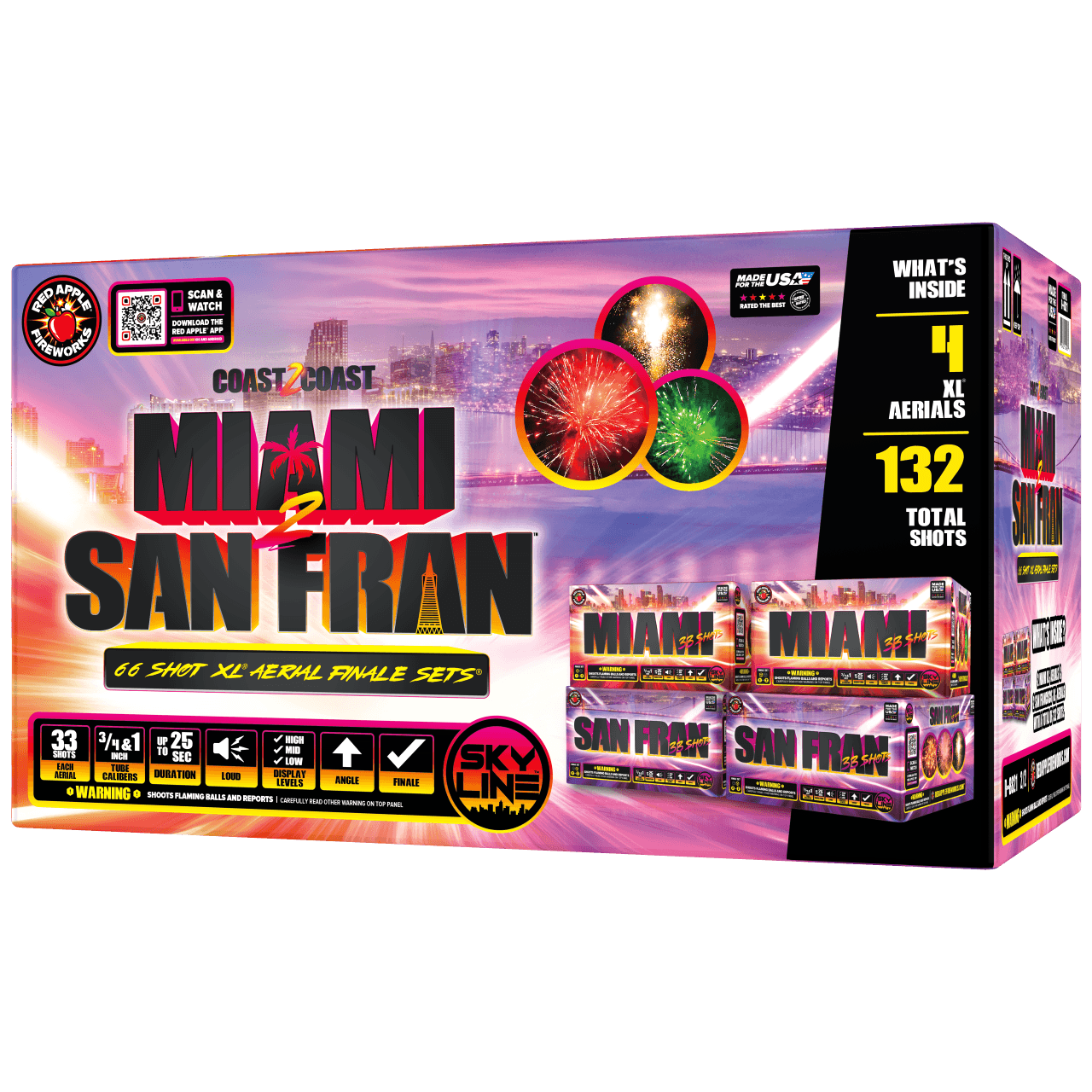Miami 2 San Fran™ 66 Shots XL® Aerial Finale Set®