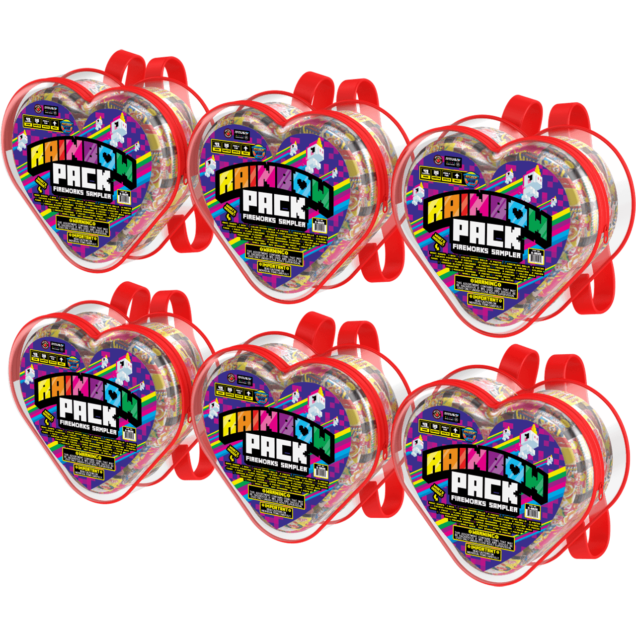 Rainbow™ Pack Heart Shaped Backpack Samplers®