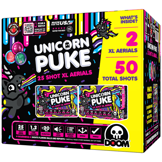Unicorn Puke® 25 Shots XL® Aerials