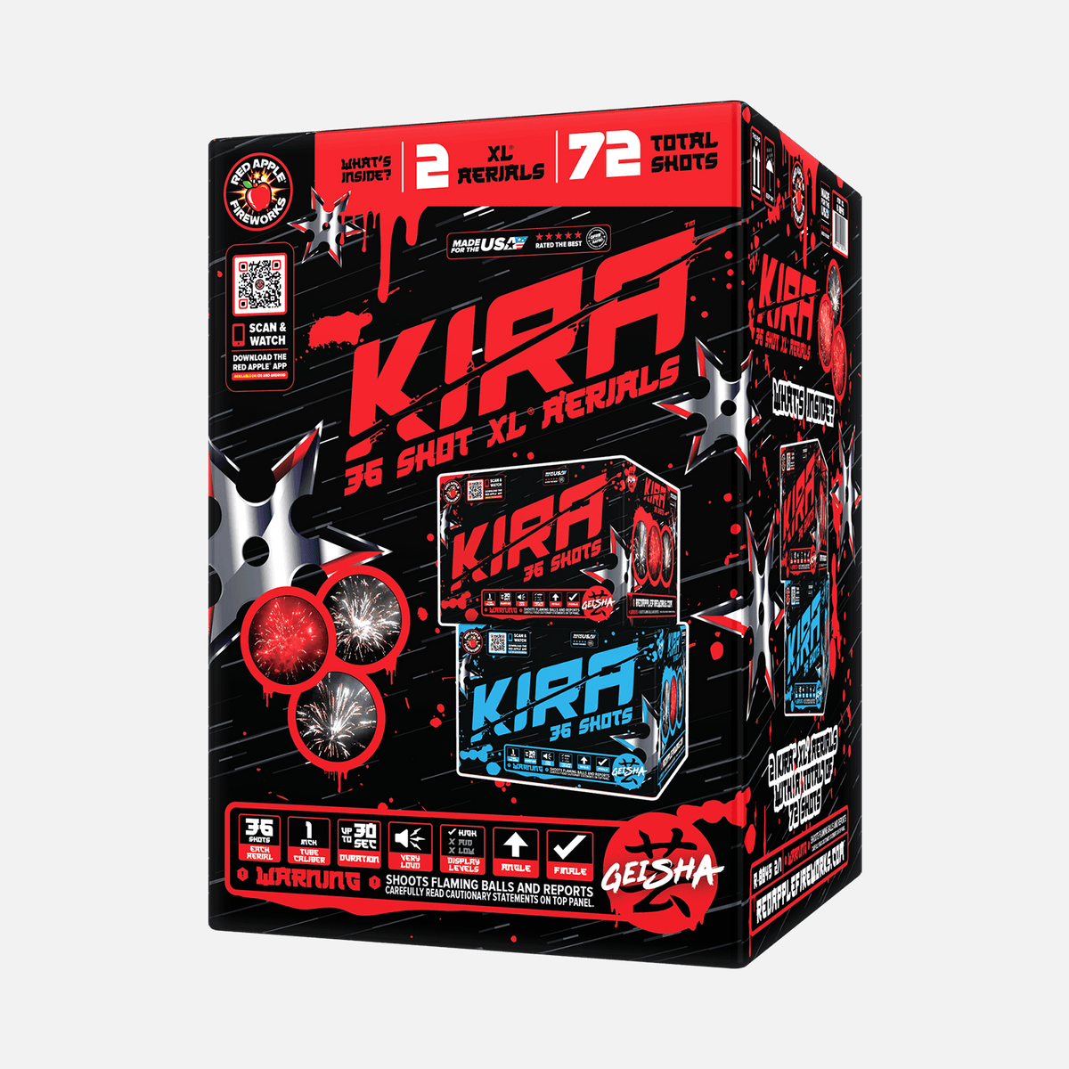 売れ筋ランキングも Buy KIRA™ Online Fireworks Aerial XL® Shots 36 その他