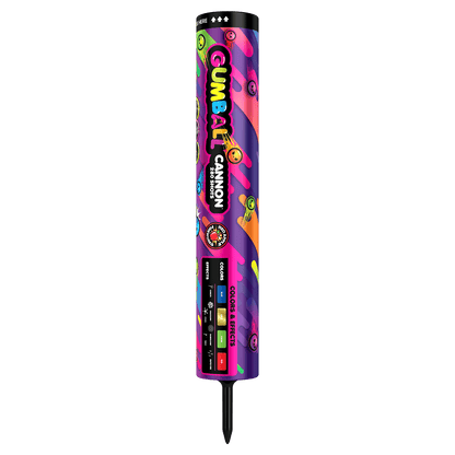 Gumball® Cannon™ 280 Shots Roman Candle Barrages