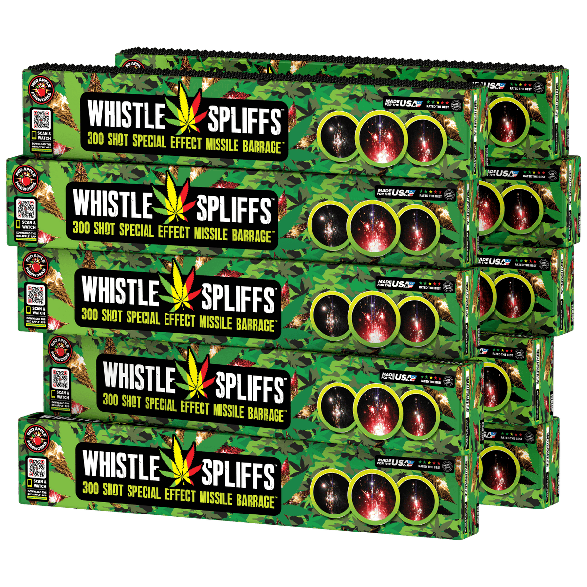 Buy Whistle Spliffs™ 300 Shots Special Effect Missile Barrage Fireworks