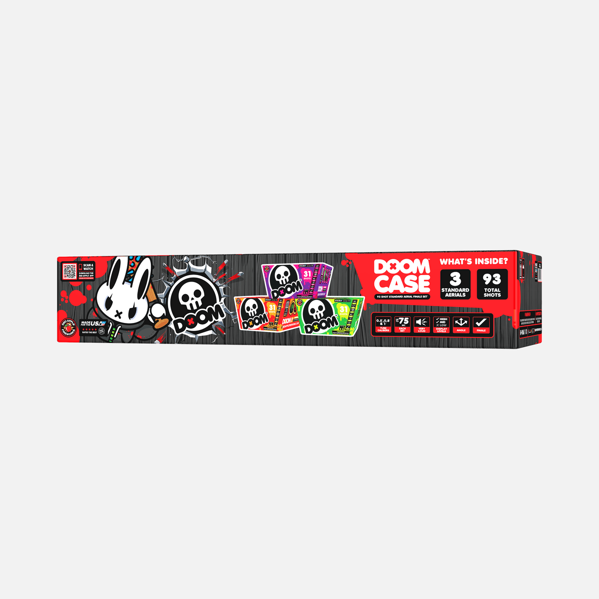 Doom Case 93 Shot XL Aerial Finale Set – Red Apple