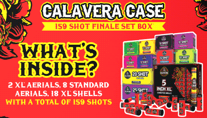 Buy Calavera® Case 159 Shot Sampler® Fireworks Online