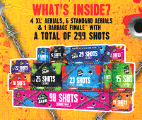 After Dark 299 Shots Fireworks Sampler Case