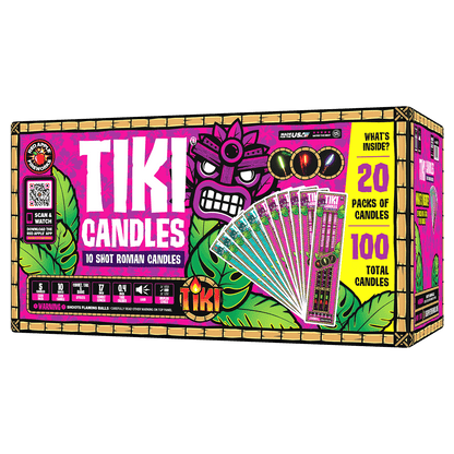 Tiki® Candles 10 Shots Roman Candles