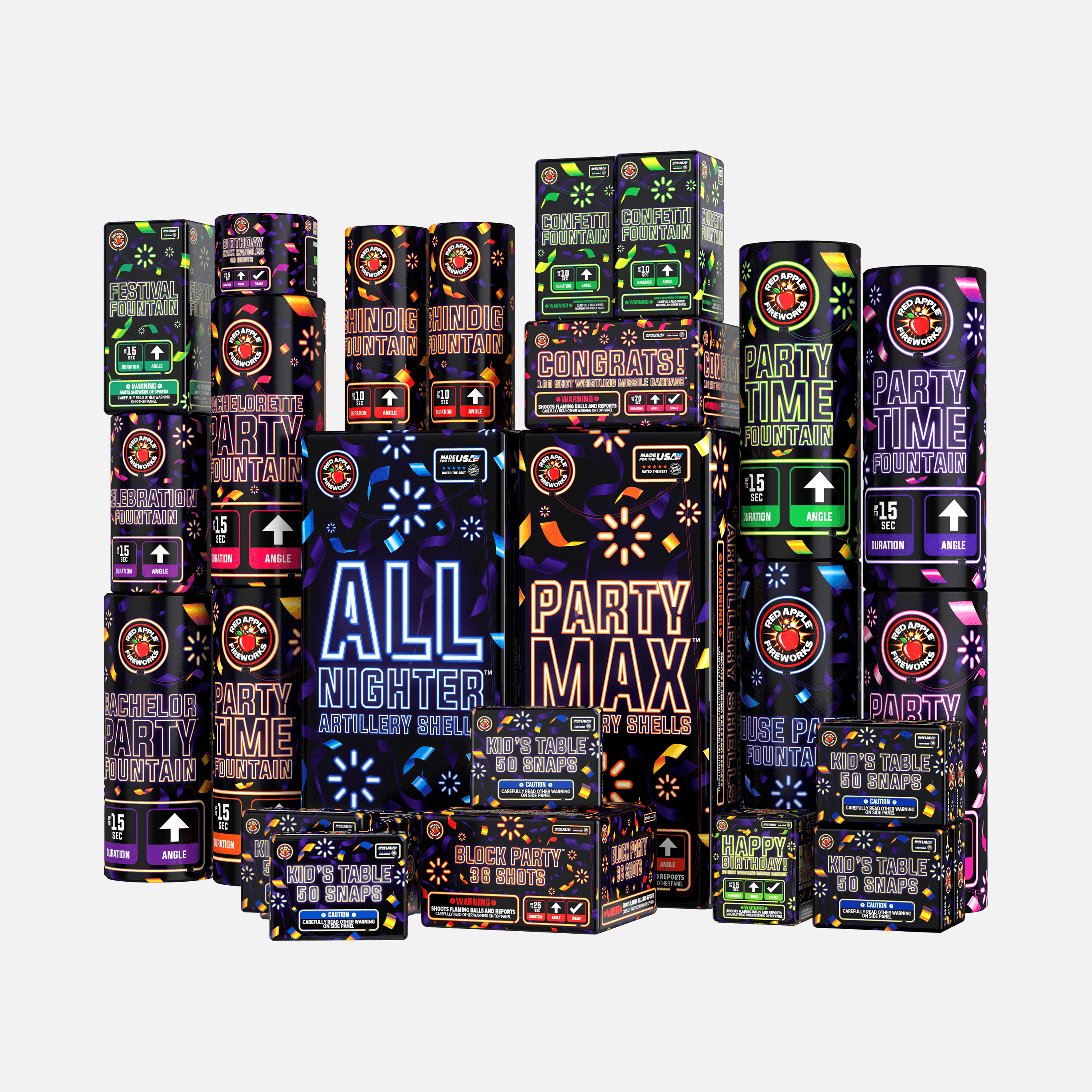 Black Friday Party Box 400 Shot Fireworks Samplers®