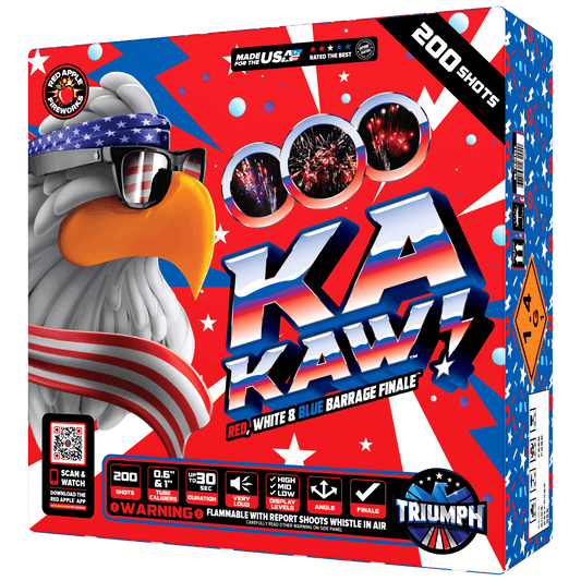 KA-KAW!™ 200 Shot Red, White & Blue Barrage Finale