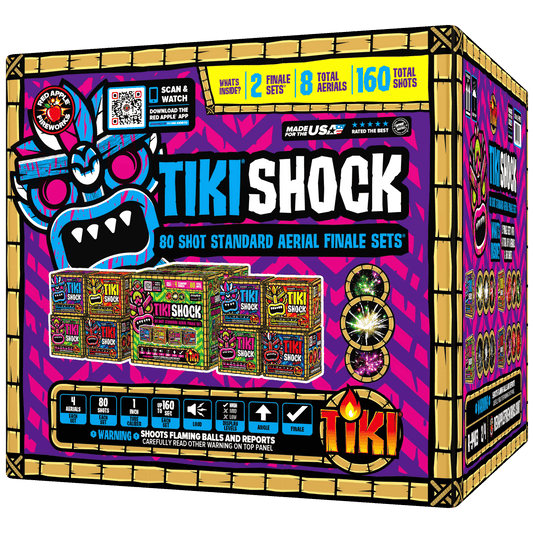 Tiki® Shock! 80 Shot Standard Aerial Finale Set®