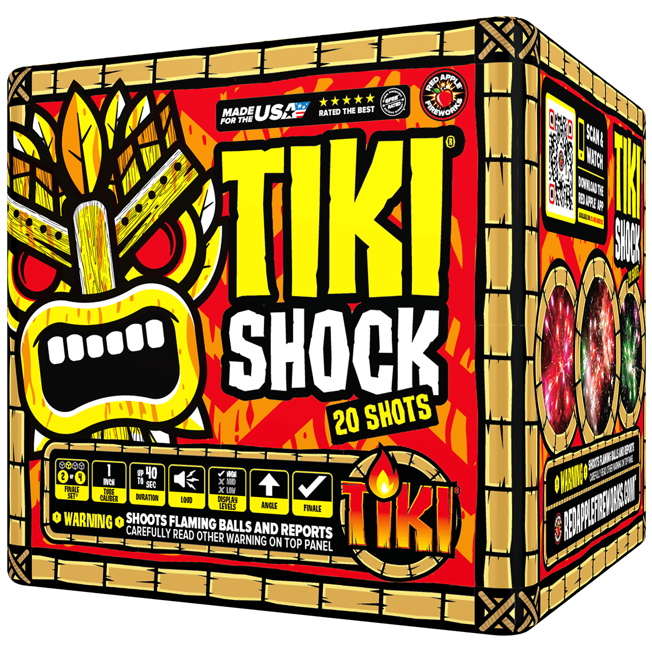 Tiki® Shock! 80 Shot Standard Aerial Finale Set®