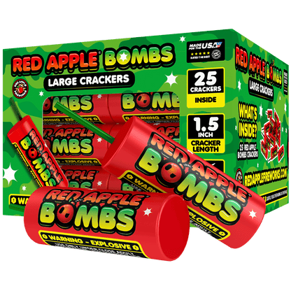 Red Apple® Bombs M-1000 Firecrackers in Box