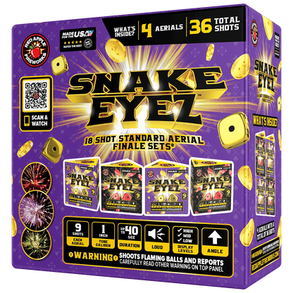 Snake Eyez™ 18 Shot Standard Aerial Finale Set®