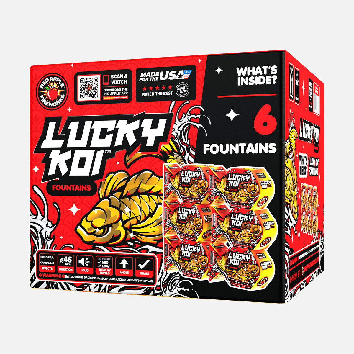 Lucky Koi Fountains – Red Apple Fireworks