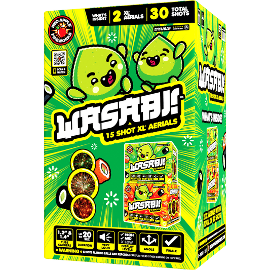 Wasabi!™ 15 Shot XL® Aerials