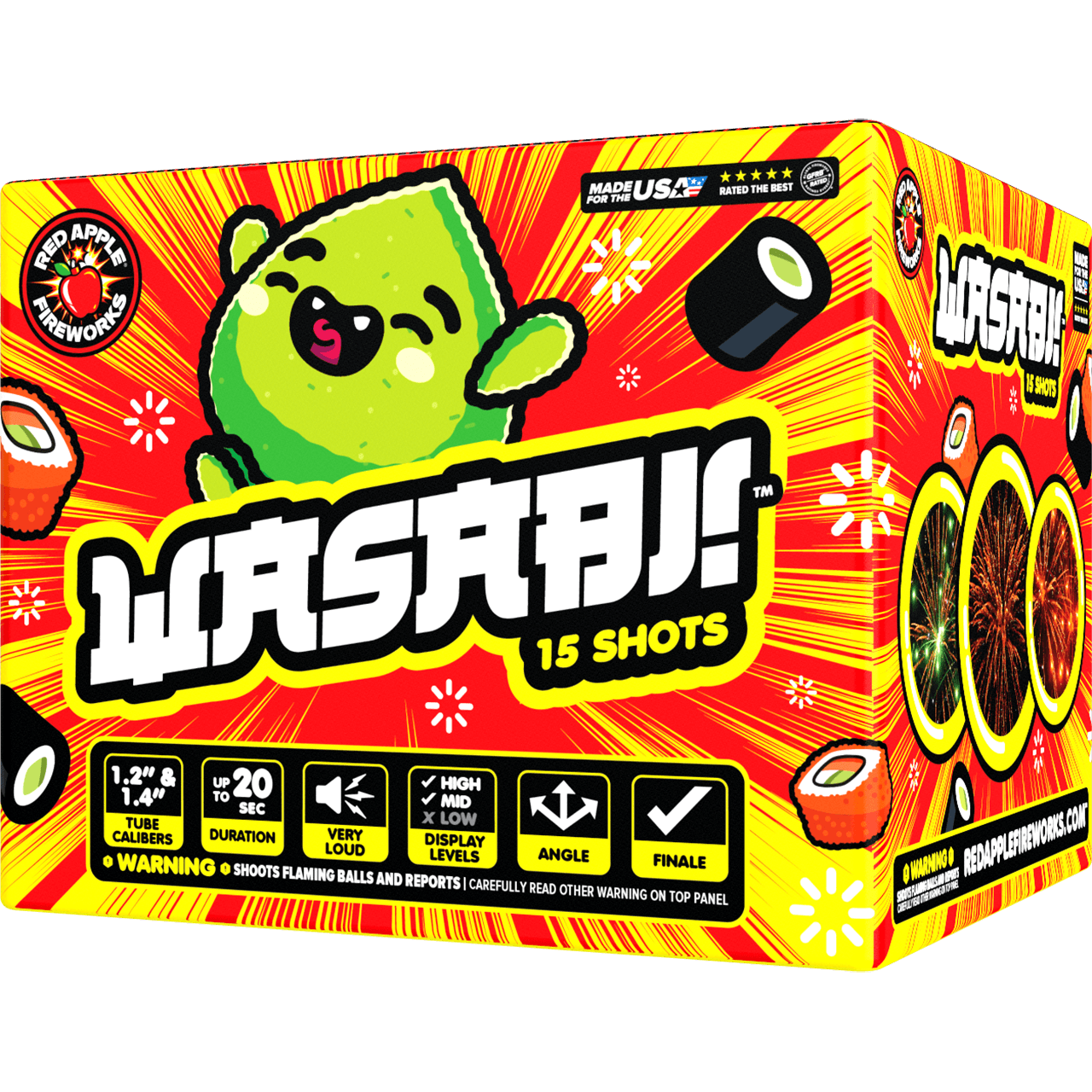 Wasabi!™ 15 Shot XL® Aerials